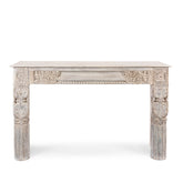 Antique Indian Hand Carved Solid Wood Console Table 07
